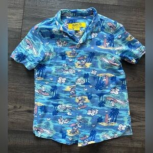 Peanuts Tropical Blue Shirt kids size 5